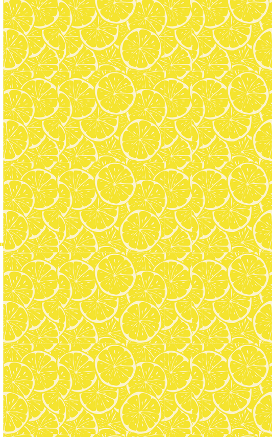 Lemony Lemons (Faux Leather - 8" x 13" Printed Sheet)