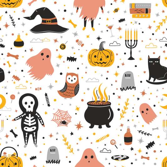 Ghosts & Witches Brew (Faux Leather - 8" x 13" Printed Sheet)