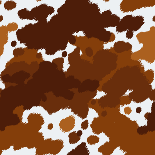 Brown Cow Pattern (Adhesive Vinyl - 12" x 12" Printed Sheet)