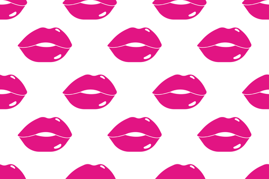 Pink Kisses (Faux Leather - 8" x 13" Printed Sheet)